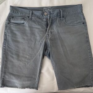 Brooklyn Calling NYC Men's Dusty Blue Denim Cutoff Shorts